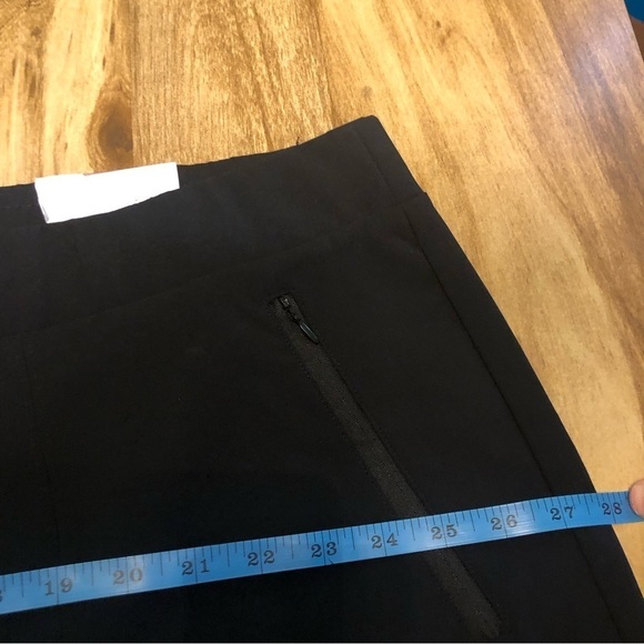 NWT $80 USD Lane Bryant On The Go Black Straight Mid Rise Stretch Pants Size 28 - Picture 10 of 12